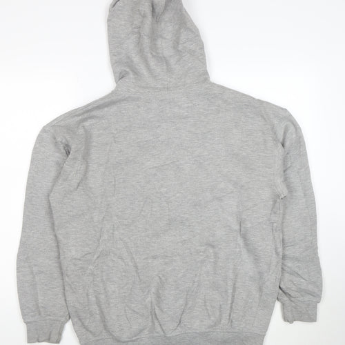 Lotto Men's Grey Full Zip Hoodie L Sports Fleece Sweatshirt