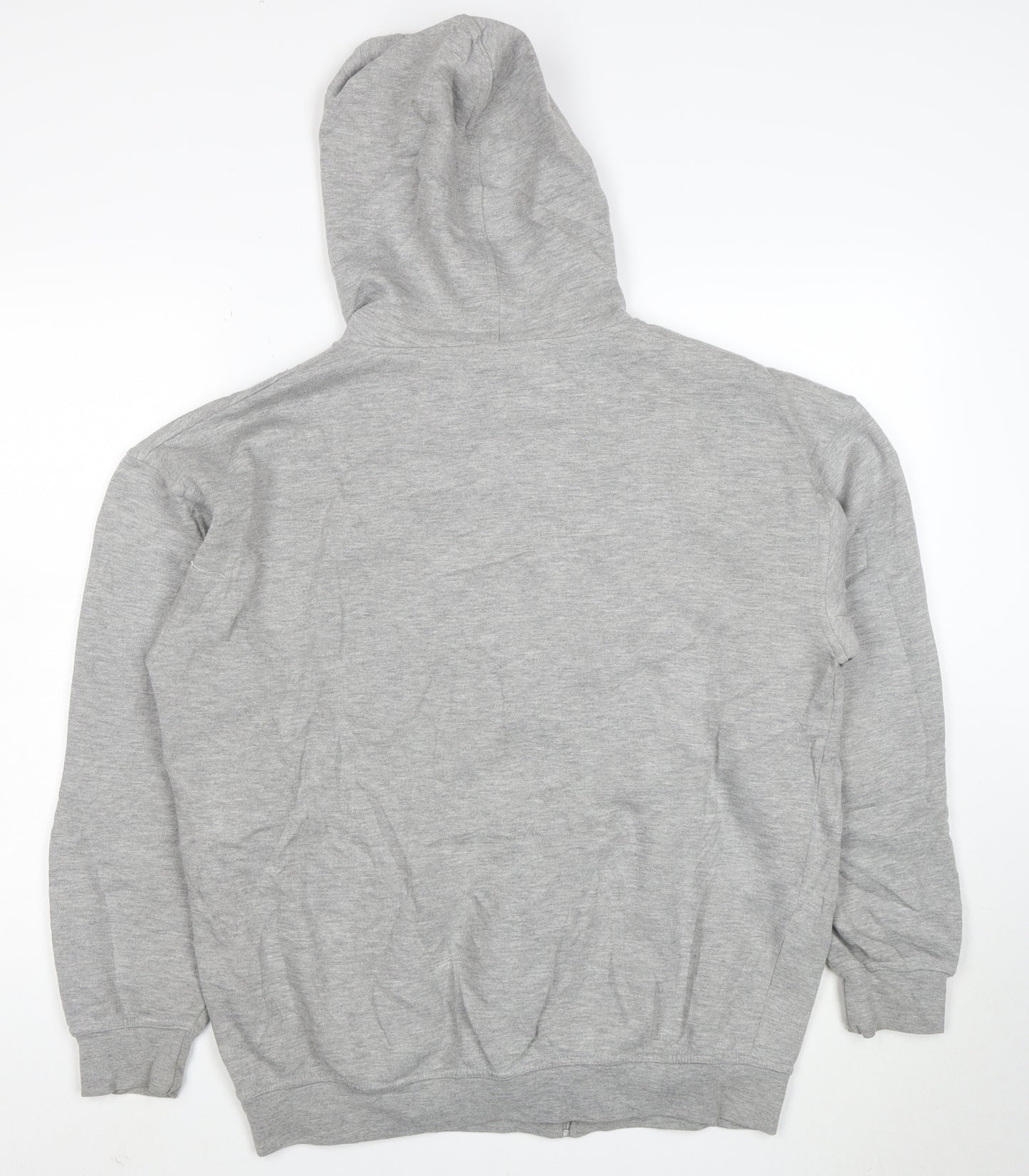 Lotto Men's Grey Full Zip Hoodie L Sports Fleece Sweatshirt