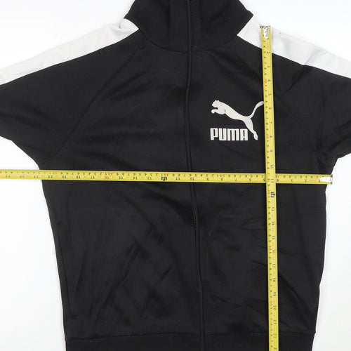 Puma Men's Black Full Zip Logo Track Sweatshirt Size L