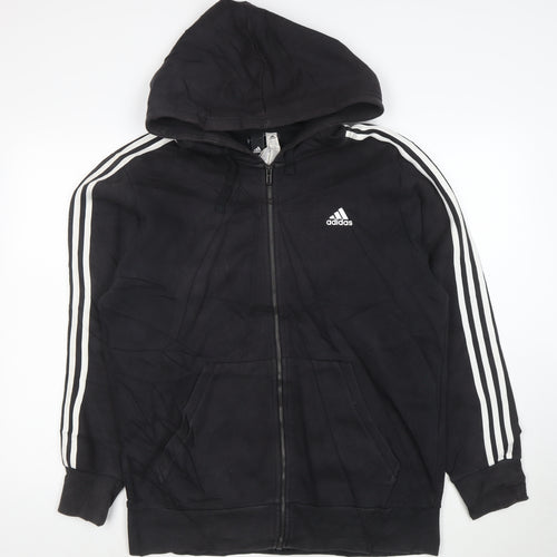 Adidas Men's Black Full Zip Hoodie Size L Sportswear Jacket