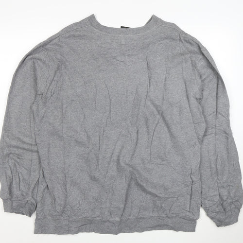 Obey Mens Grey XL Pullover Crew Neck Graphic Sweatshirt