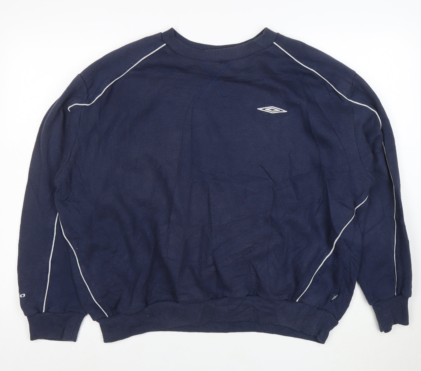 Umbro Men's Blue 2XL Pullover Sweatshirt Crew Neck Sportswear