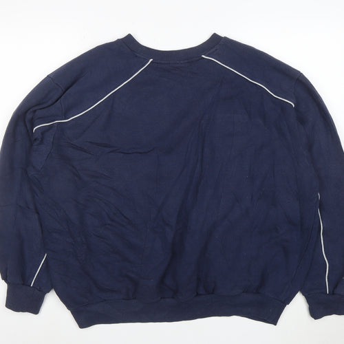Umbro Men's Blue 2XL Pullover Sweatshirt Crew Neck Sportswear