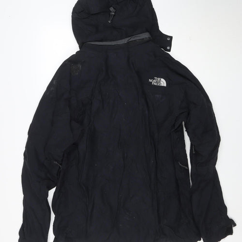 The North Face Men's Black M HyVent Waterproof Hooded Rain Jacket