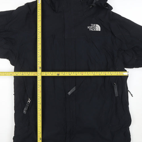 The North Face Men's Black M HyVent Waterproof Hooded Rain Jacket