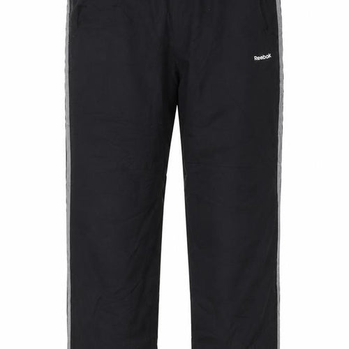 Reebok Men's Black L Track Pants Lightweight Reflective Sports Trousers