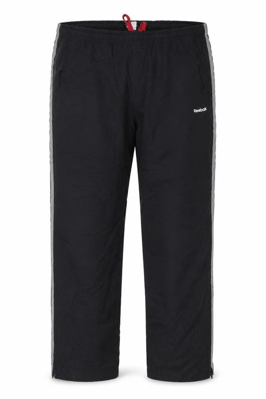 Reebok Men's Black L Track Pants Lightweight Reflective Sports Trousers