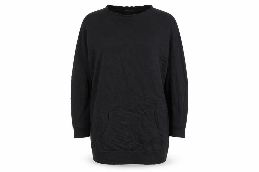 ASOS Women’s Black Size 12 Relaxed Cotton Tunic Top