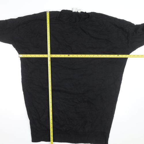 ASOS Women’s Black Size 12 Relaxed Cotton Tunic Top