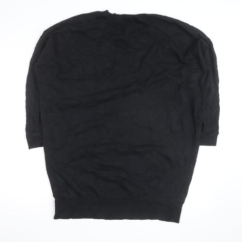 ASOS Women’s Black Size 12 Relaxed Cotton Tunic Top
