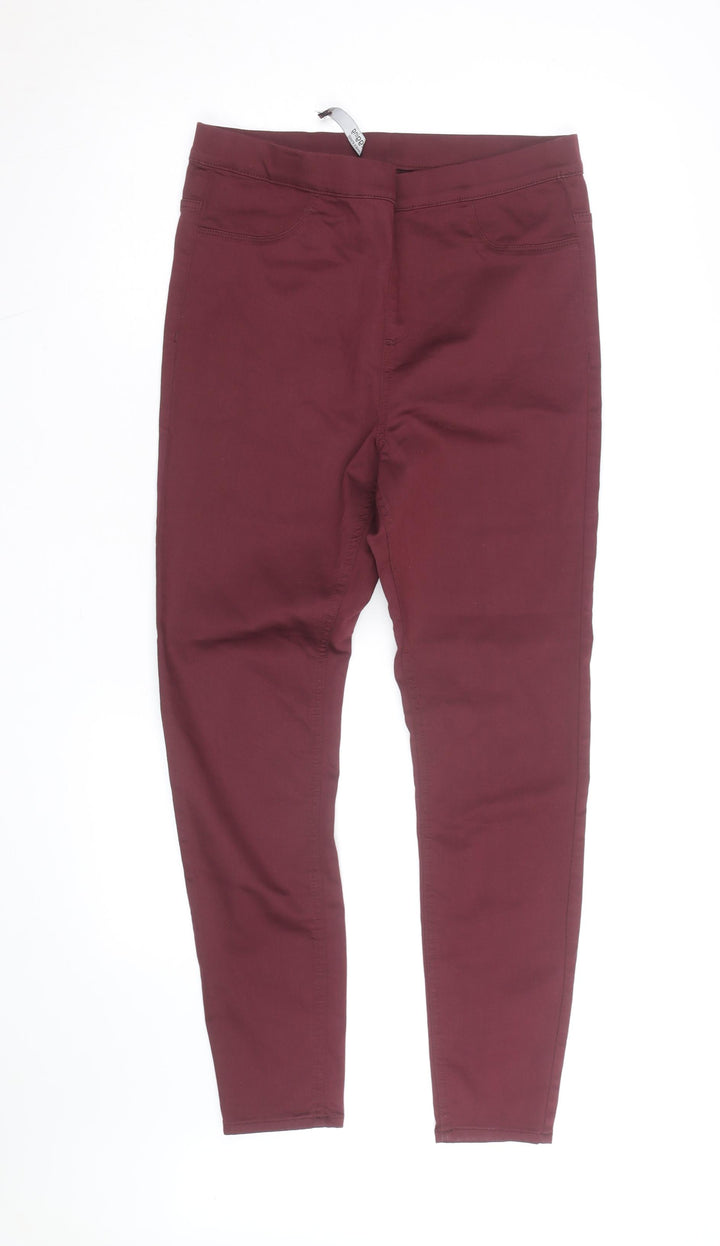 Dunnes Stores Women's Red Jegging Size 14 Slim Fit Stretch Jeans