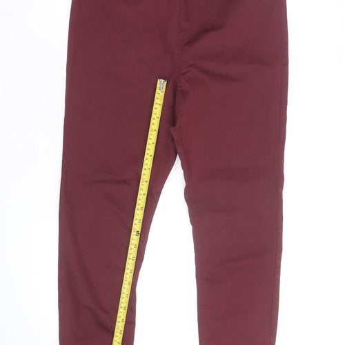 Dunnes Stores Women's Red Jegging Size 14 Slim Fit Stretch Jeans