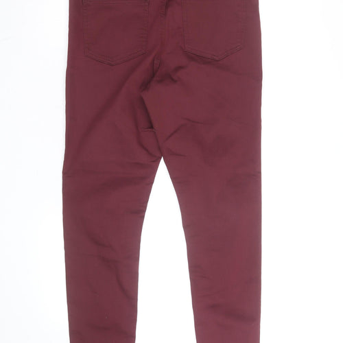 Dunnes Stores Women's Red Jegging Size 14 Slim Fit Stretch Jeans