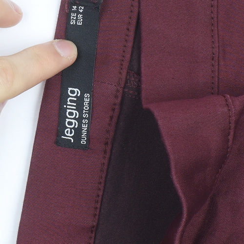 Dunnes Stores Women's Red Jegging Size 14 Slim Fit Stretch Jeans