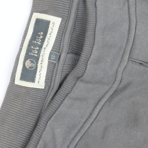 Fat Face Men's Grey 32 Regular Cotton Sweatpants Trousers