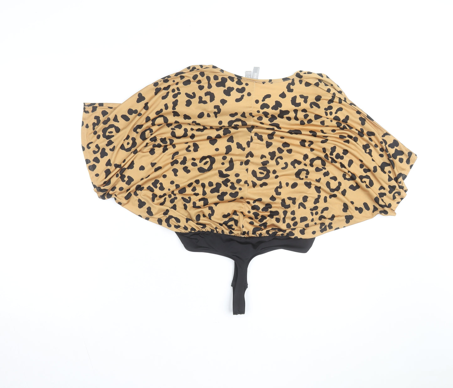 ASOS Women Beige Leopard Print One Piece Swimwear UK 10