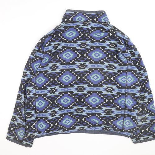 Joe Browns Men's Blue Aztec 1/4 Zip Cotton Sweatshirt XL
