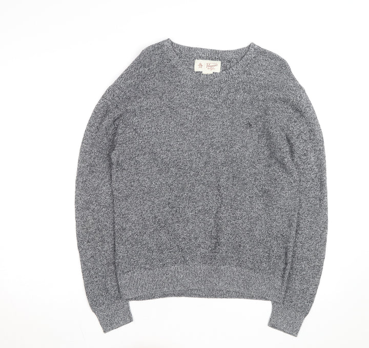 Original Penguin Men's Grey Knit Crew Neck Jumper Size M