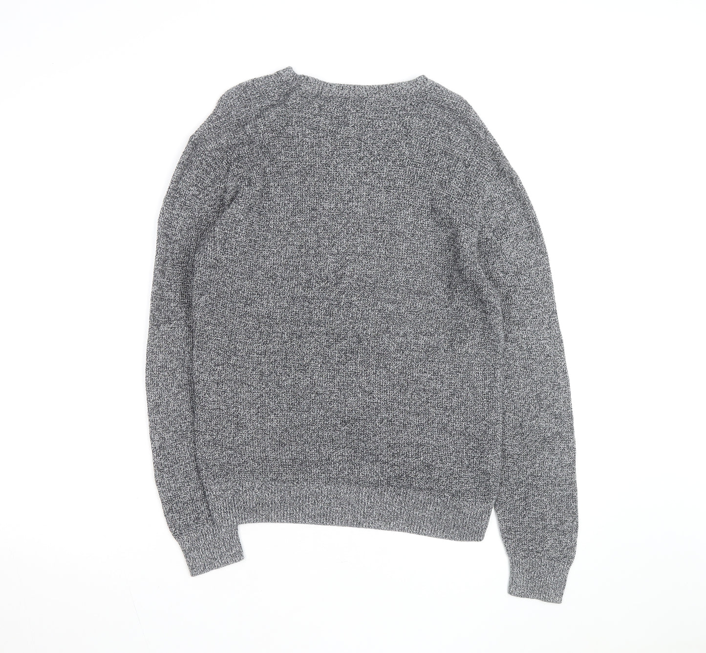 Original Penguin Men's Grey Knit Crew Neck Jumper Size M