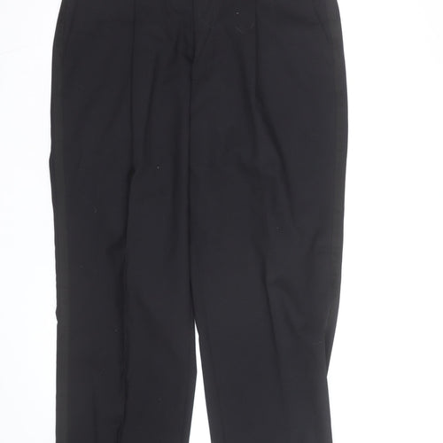 Taylor & Wright Men's Black 36S Pleated Dress Trousers