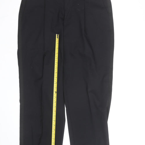 Taylor & Wright Men's Black 36S Pleated Dress Trousers