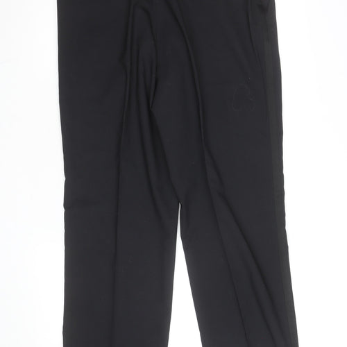 Taylor & Wright Men's Black 36S Pleated Dress Trousers
