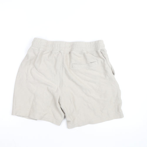 Hollister Men’s Beige Sweat Shorts Size S Elastic Waist Casual