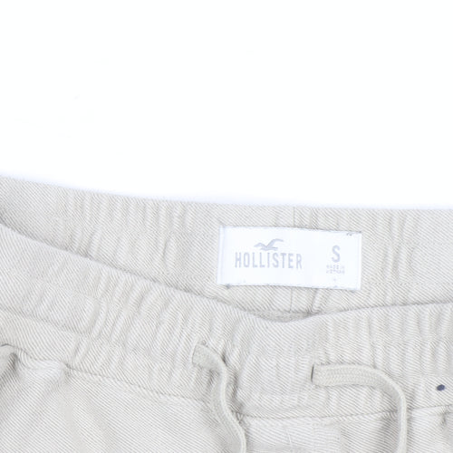 Hollister Men’s Beige Sweat Shorts Size S Elastic Waist Casual