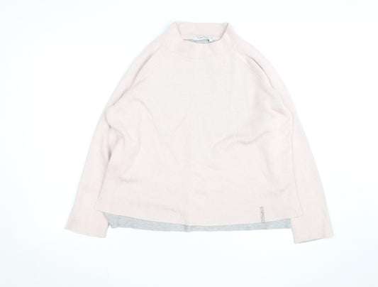 Betty Barclay Women’s Pink Mock Neck Long Sleeve Pullover Jumper Size 12