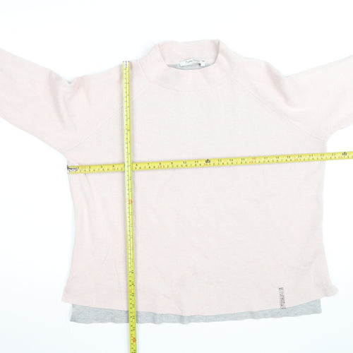 Betty Barclay Women’s Pink Mock Neck Long Sleeve Pullover Jumper Size 12