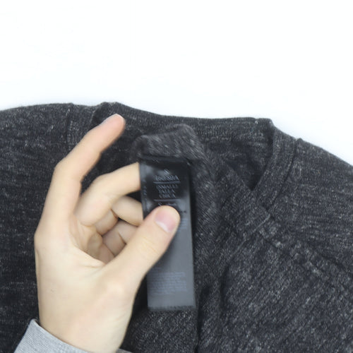 AllSaints Men’s Grey Wool Crew Neck Jumper Size S