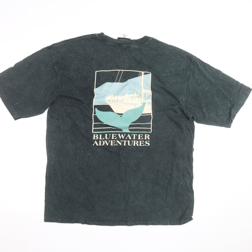 Coastline Men’s Green Island Roamer Graphic Nautical Cotton T-Shirt L