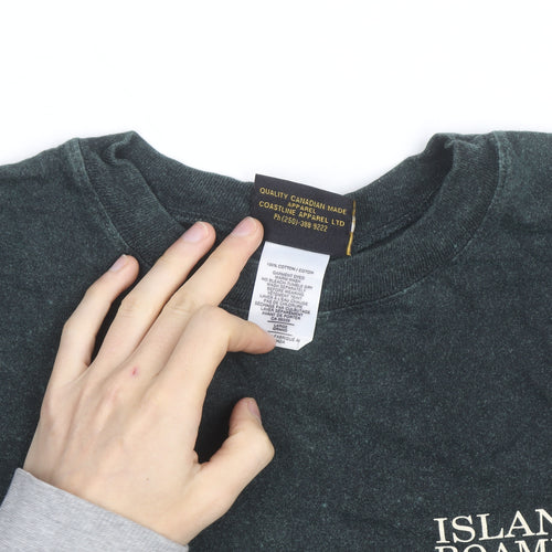 Coastline Men’s Green Island Roamer Graphic Nautical Cotton T-Shirt L