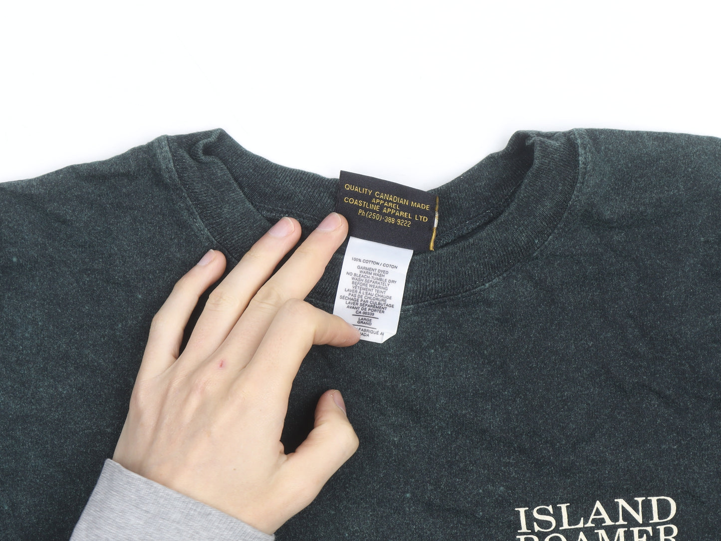 Coastline Men’s Green Island Roamer Graphic Nautical Cotton T-Shirt L