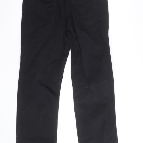 Marks and Spencer Blue Harbour Black Mens Chino Trousers 34W 31L Cotton Blend