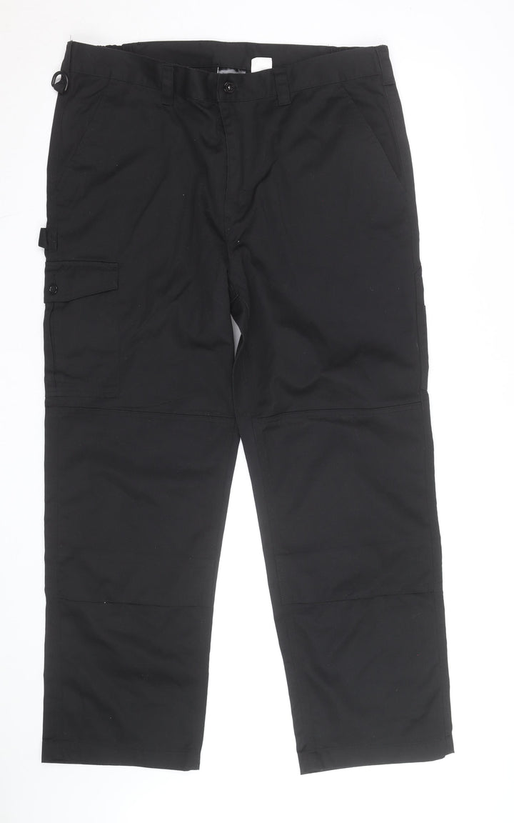 Regatta Men's Black Cargo Workwear Trousers Size L 36W 29L