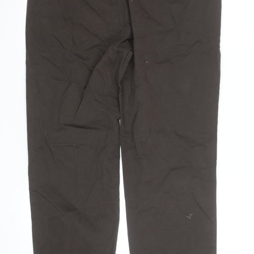 Marks and Spencer Men's Brown Chino Trousers W34 L31 Regular Fit