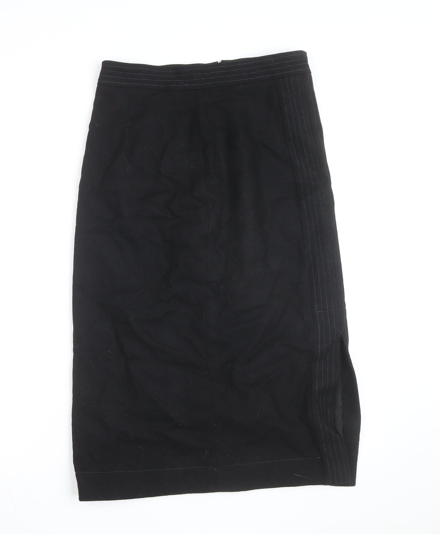 Boden Women's Black Cotton Pencil Skirt Size 12 Knee Length