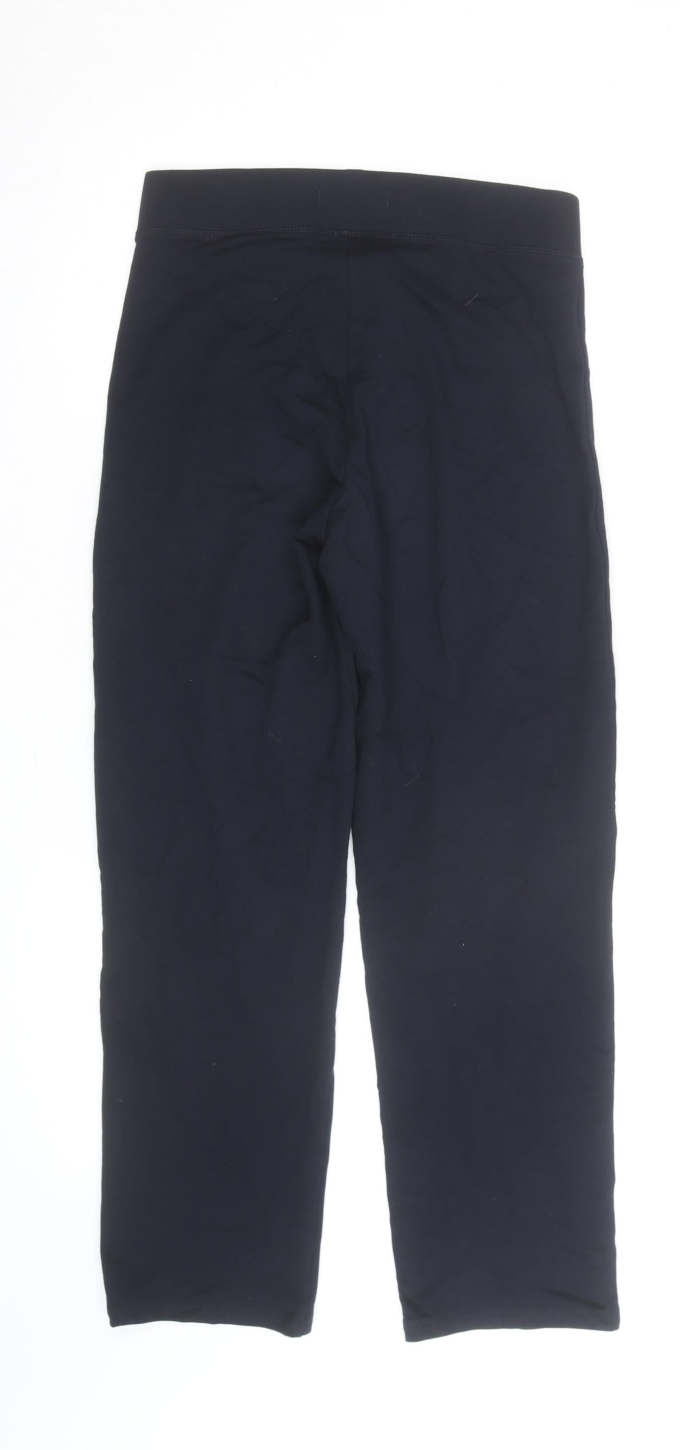 Marks and Spencer Women's Black Cotton Stretch Leggings Size 10