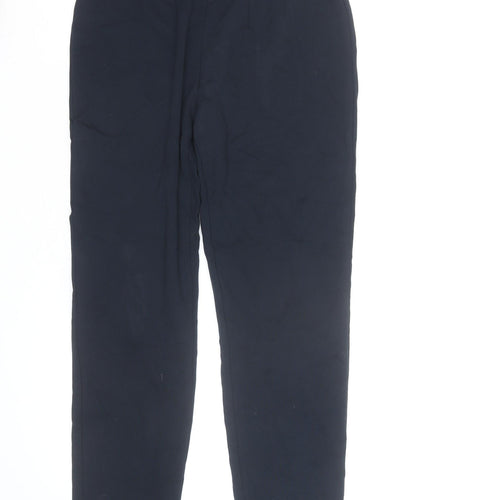 Marks and Spencer Womens Blue Size 10 Stretch Straight Leg Trousers