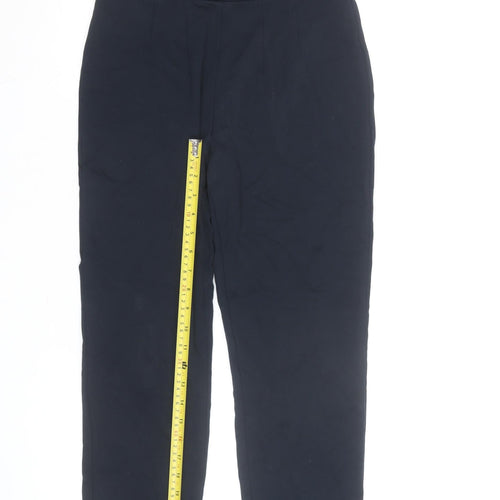 Marks and Spencer Womens Blue Size 10 Stretch Straight Leg Trousers