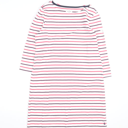 Joules Women’s Multicoloured Stripe Cotton Shift Dress Size 14