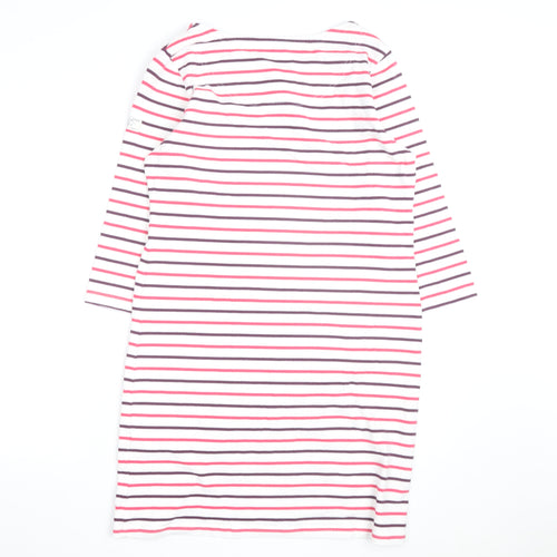 Joules Women’s Multicoloured Stripe Cotton Shift Dress Size 14