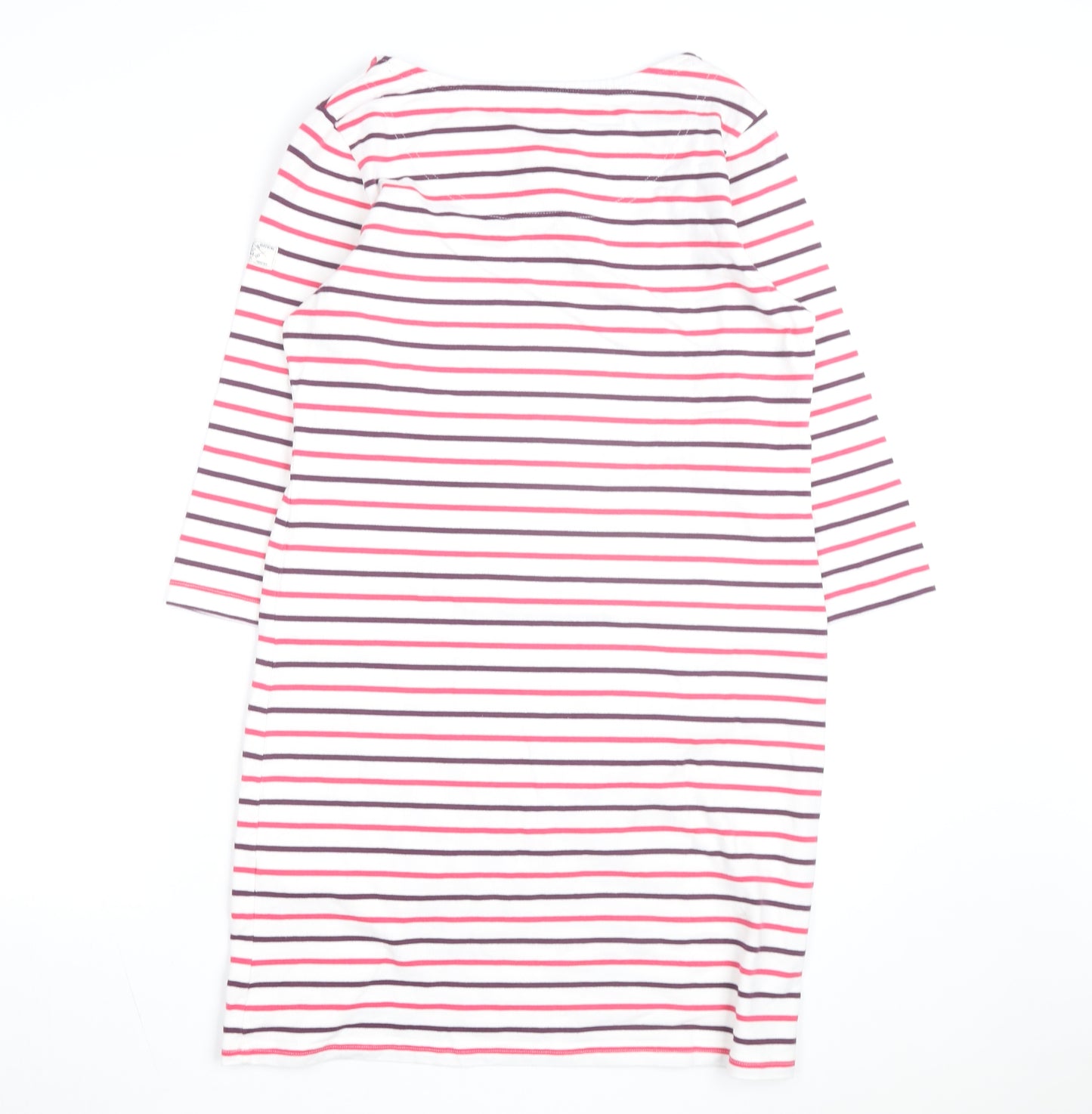 Joules Women’s Multicoloured Stripe Cotton Shift Dress Size 14