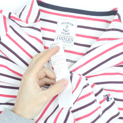 Joules Women’s Multicoloured Stripe Cotton Shift Dress Size 14