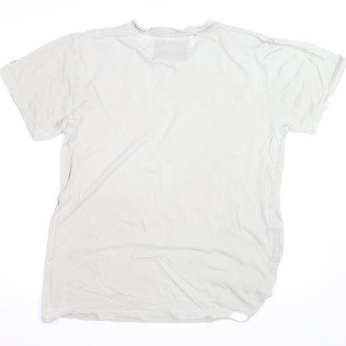 BSA Men's White XL Graphic Motorcycle T-Shirt Retro Style