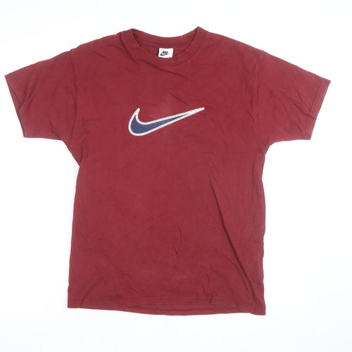 Nike Men's Red Short Sleeve Crew Neck Graphic T-Shirt Size S