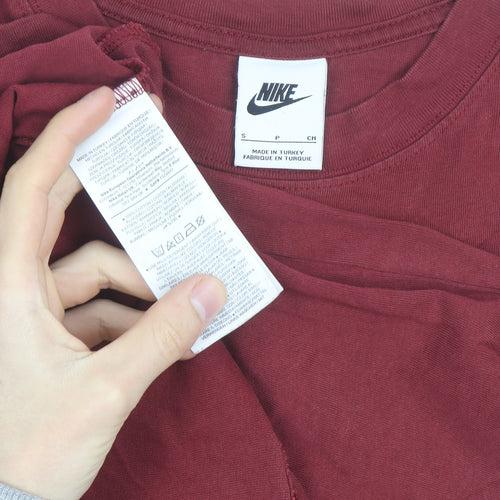 Nike Men's Red Short Sleeve Crew Neck Graphic T-Shirt Size S