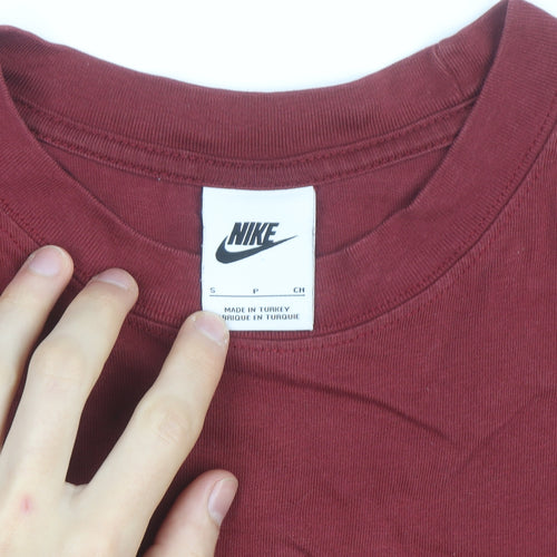 Nike Men's Red Short Sleeve Crew Neck Graphic T-Shirt Size S