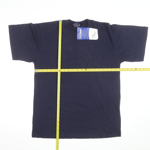 Portwest Men's Blue Cotton Crew Neck Work T-Shirt M